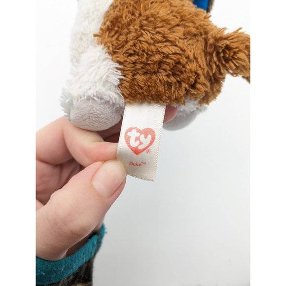 Ty Beanie Boo 2015 Brown 7" Plush Duke The Saint Bernard Dog - Picture 3 of 4